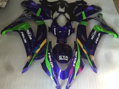 Vert Violet & Brillant 16-19 ZX10R Carénage Moto