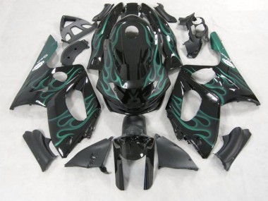 Vert Émeraude Flamme 98-07 YZF600 Carénage Moto