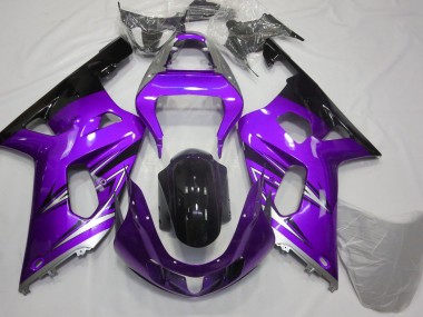 Violet & Argent 01-03 GSXR 600-750 Carénage Moto