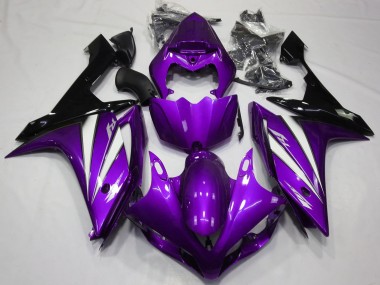 Violet Blanc & Noir 07-08 R1 Carénage Moto