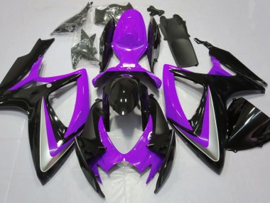 Violet Brillant Débadgé 06-07 GSXR 600-750 Carénage Moto