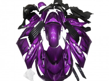 Violet Brillant & Flamme 06-11 ZX14R Carénage Moto