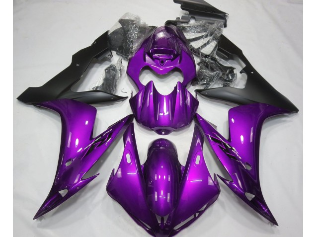 Violet Brillant & Noir 04-06 R1 Carénage Moto Violet Brillant & Noir 04-06 R1 Carénage Moto