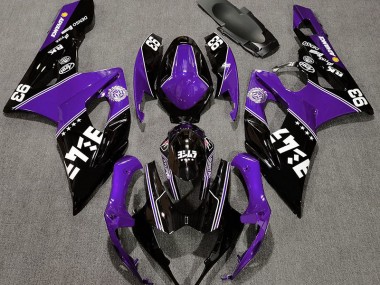 Violet Brillant & Noir Personnalisé 05-06 GSXR 1000 Carénage Moto