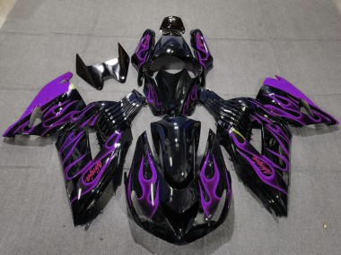 Violet Flamme 06-11 ZX14R Carénage Moto