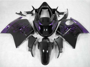 Violet Foncé Flamme 96-07 CBR1100XX Carénage Moto