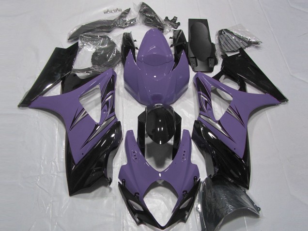 Violet Foncé & Noir 07-08 GSXR 1000 Carénage Moto Violet Foncé & Noir 07-08 GSXR 1000 Carénage Moto