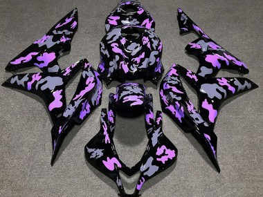 Violet & Gris Camouflage 07-08 CBR600RR Carénage Moto