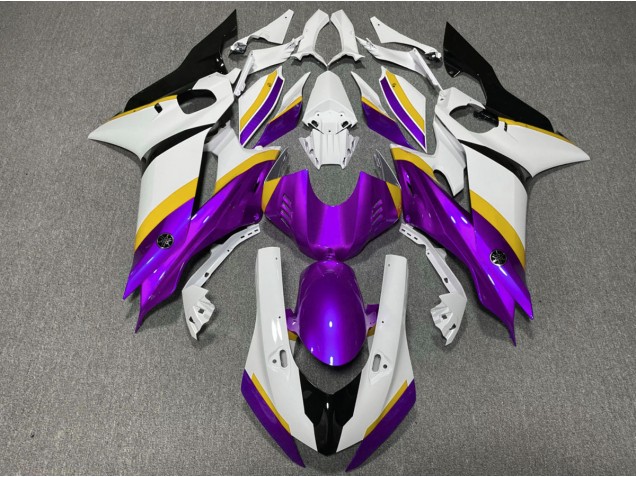 Violet & Jaune Brillant 17-21 R6 Carénage Moto