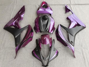 Violet & Noir Mat 07-08 CBR600RR Carénage Moto