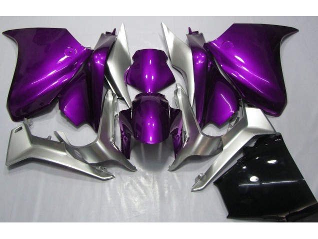 Violet Profond & Argent 10-13 VFR1200 Carénage Moto Violet Profond & Argent 10-13 VFR1200 Carénage Moto