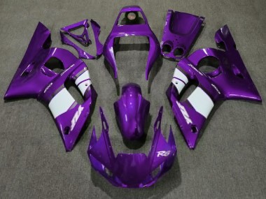 Violet Profond & Blanc 98-02 R6 Carénage Moto