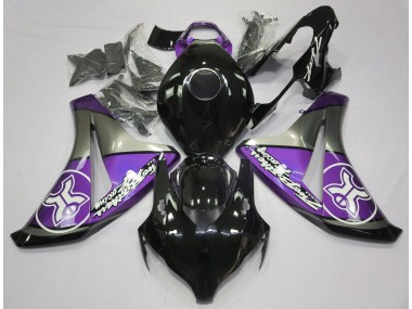 Violet Sur Noir Personnalisé 08-11 CBR1000RR Carénage Moto