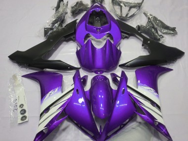 Violet Vif & Blanc 04-06 R1 Carénage Moto