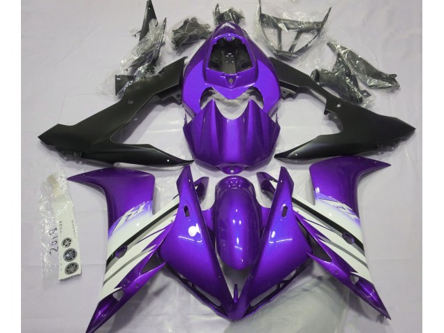 Violet Vif & Blanc 04-06 R1 Carénage Moto