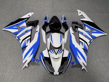 Zag Bleu Blanc & Noir 09-12 ZX6R Carénage Moto