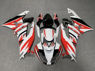 Zag Rouge Blanc & Noir 09-12 ZX6R Carénage Moto