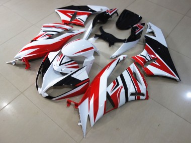 Zagg Rouge Blanc 09-12 ZX6R Carénage Moto