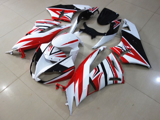 Zagg Rouge Blanc 09-12 ZX6R Carénage Moto Zagg Rouge Blanc 09-12 ZX6R Carénage Moto