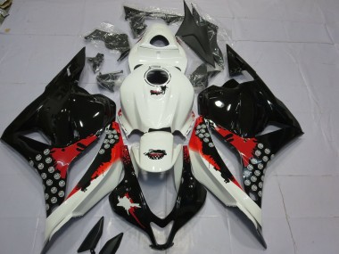 Éclaboussures Rouges & Noires 09-12 CBR600RR Carénage Moto