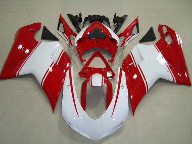 Épingle Rouge & Blanche 07-14 Ducati 848 1098 1198 Carénage Moto
