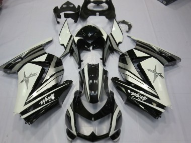 Étoile Argentée Blanche 08-12 Ninja 250 Carénage Moto