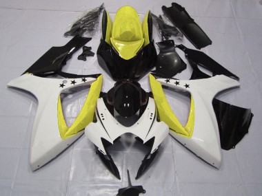 Étoile Jaune 06-07 GSXR 600-750 Carénage Moto