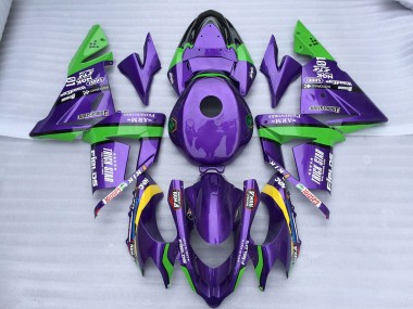 Étoile Violette Verte 04-05 ZX10R Carénage Moto